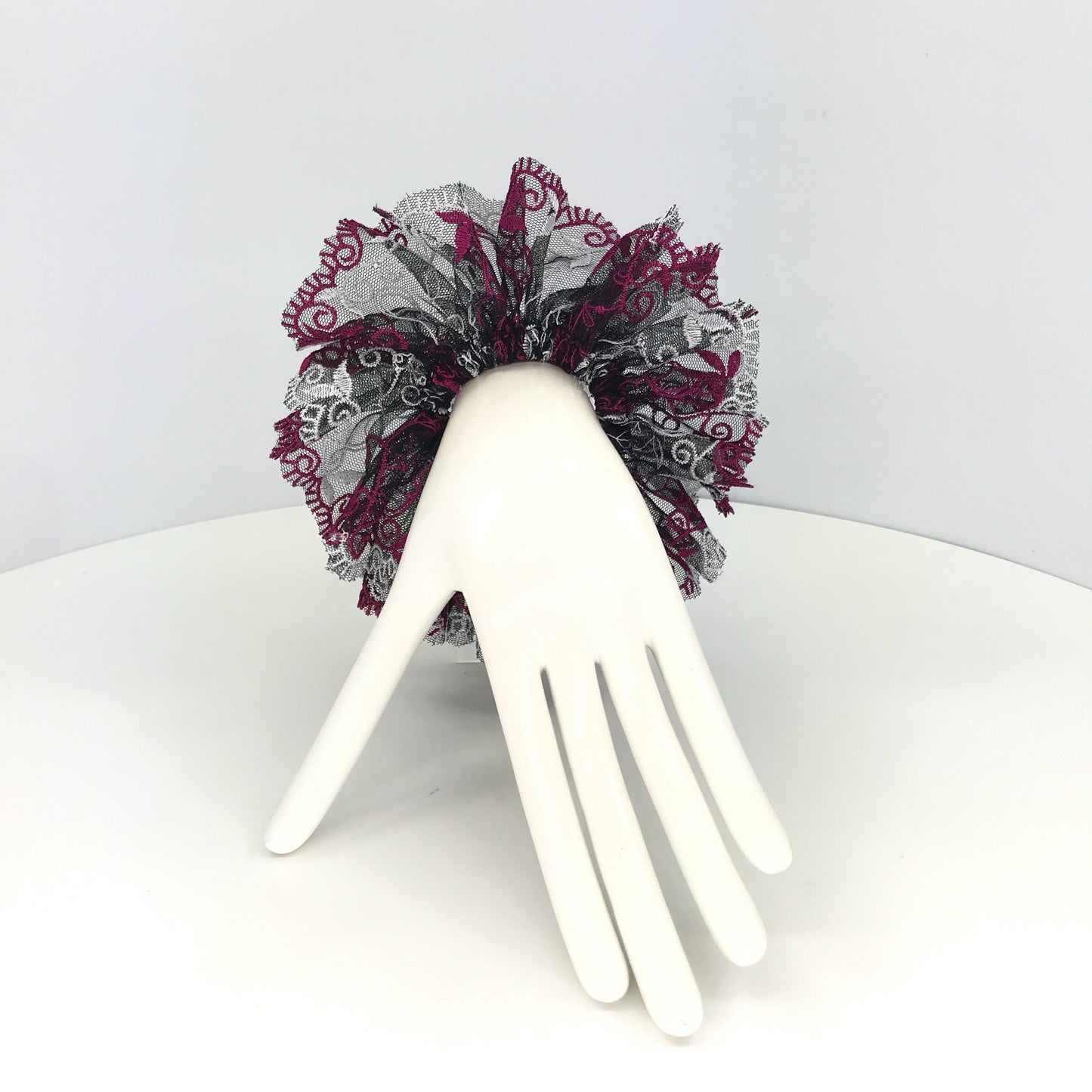 Formal Scrunchies Elegant Scrunchy Embroidered Sunday Church Party Wear Trendy Accessories Creative Ponytail Bun Holders Stylish Hair Ties