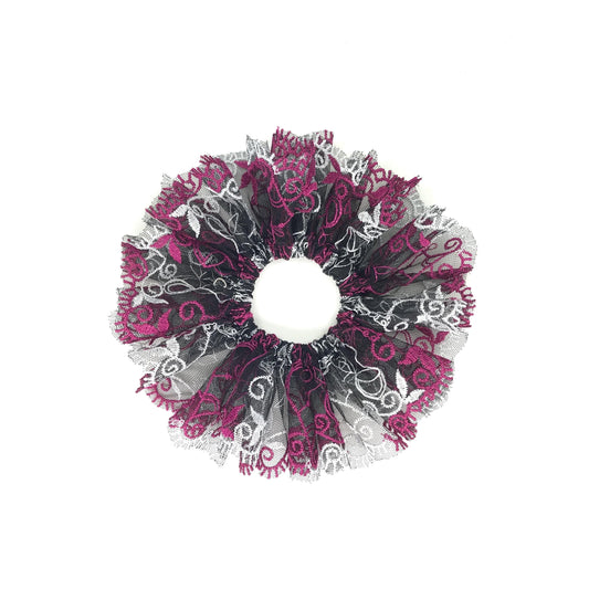 Formal Scrunchies Elegant Scrunchy Embroidered Sunday Church Party Wear Trendy Accessories Creative Ponytail Bun Holders Stylish Hair Ties