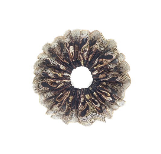 Formal Scrunchies Elegant Scrunchy Embroidery Wave Edge Daily Party Wear Trendy Accessories Creative Ponytail Bun Holders Stylish Hair Ties