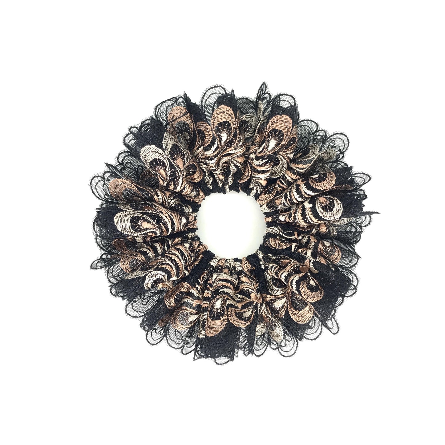 Formal Scrunchies Gorgeous Double Layer Scrunchy Daily Church Party Wear Trendy Accessories Creative Ponytail Bun Holders Stylish Hair Ties