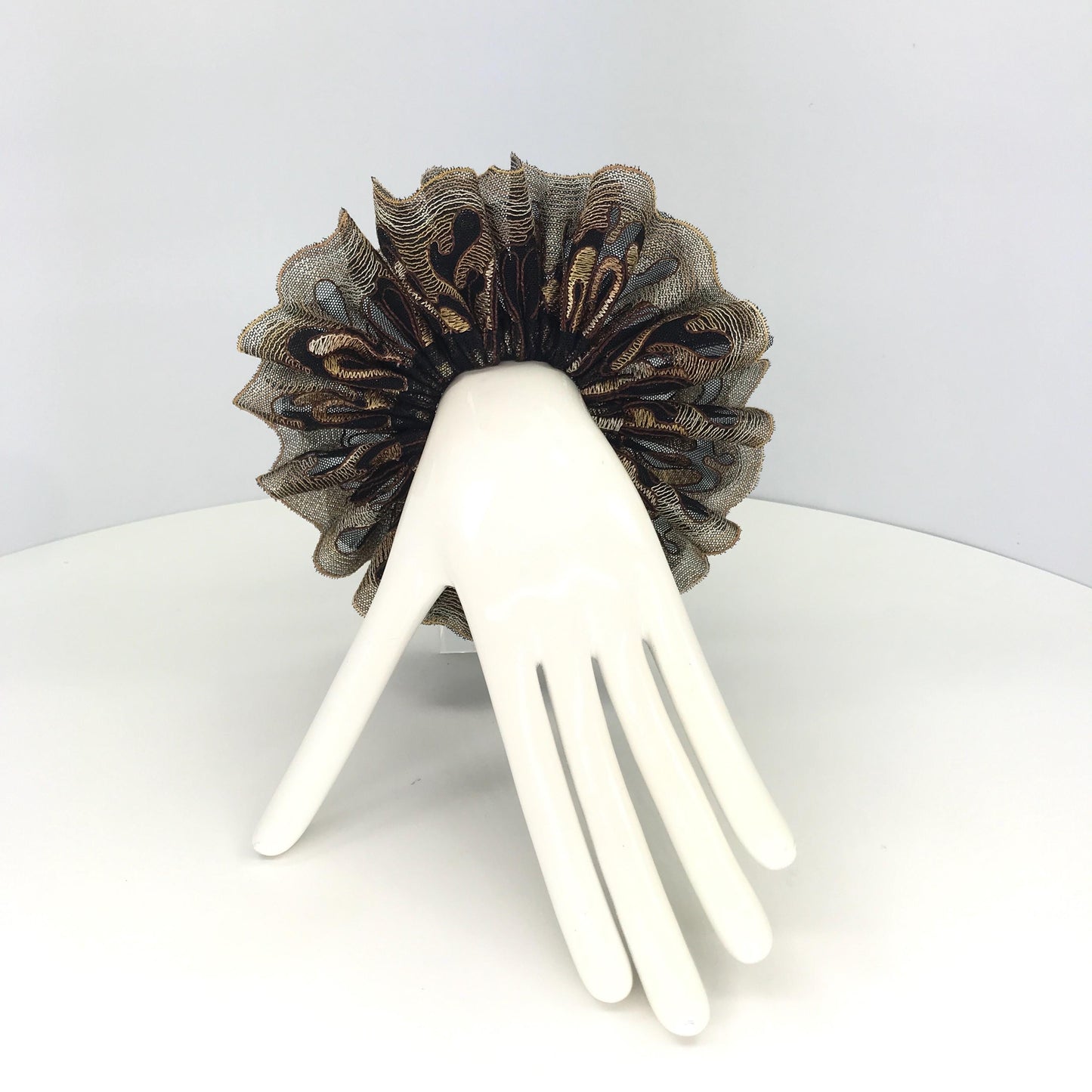 Formal Scrunchies Elegant Scrunchy Embroidery Wave Edge Daily Party Wear Trendy Accessories Creative Ponytail Bun Holders Stylish Hair Ties