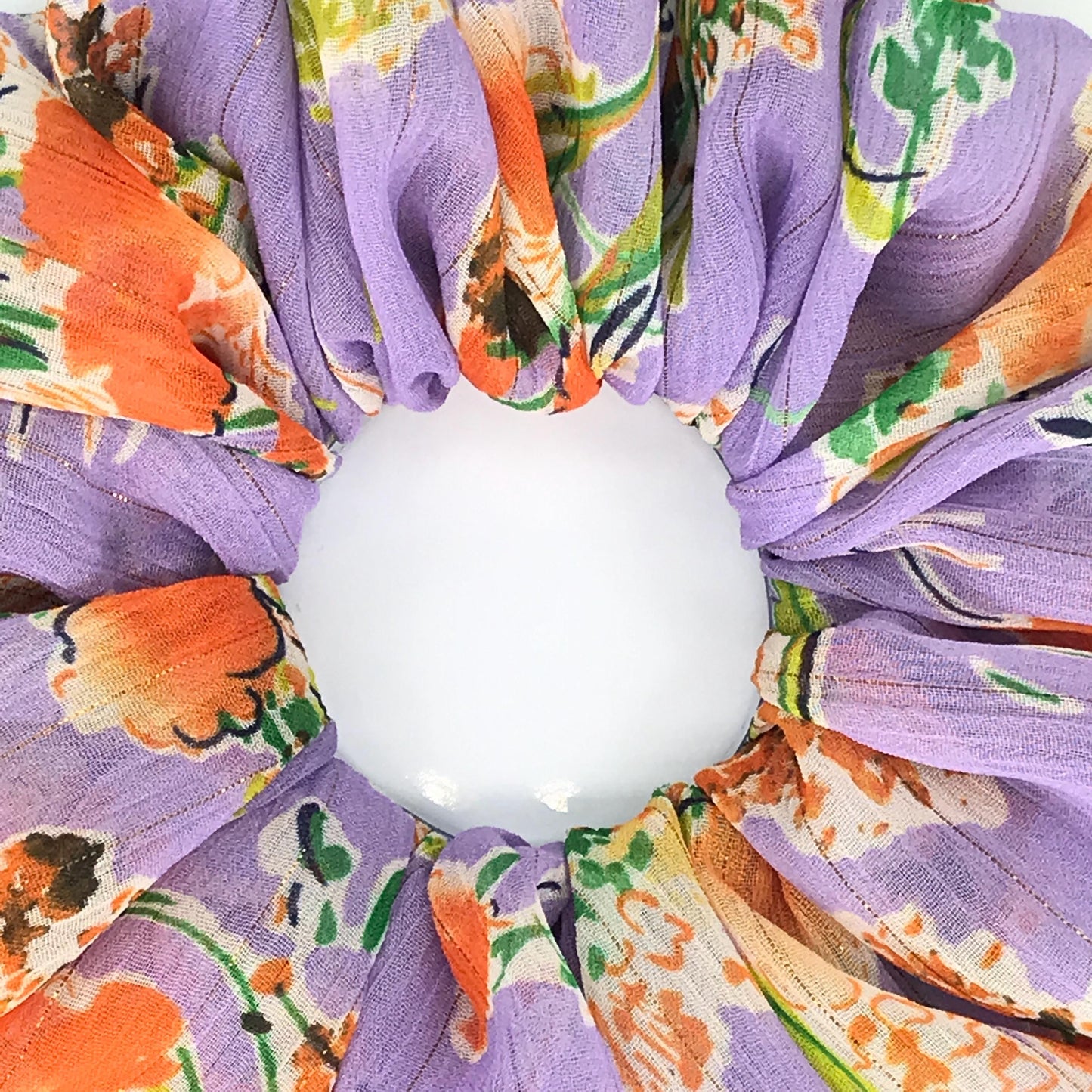 Fancy Scrunchies, Gorgeous Hair Accessories, Stylish Hair Ties, Amazing Hair Rings, Creative Ponytail Bun Holders in Charming Purple Color