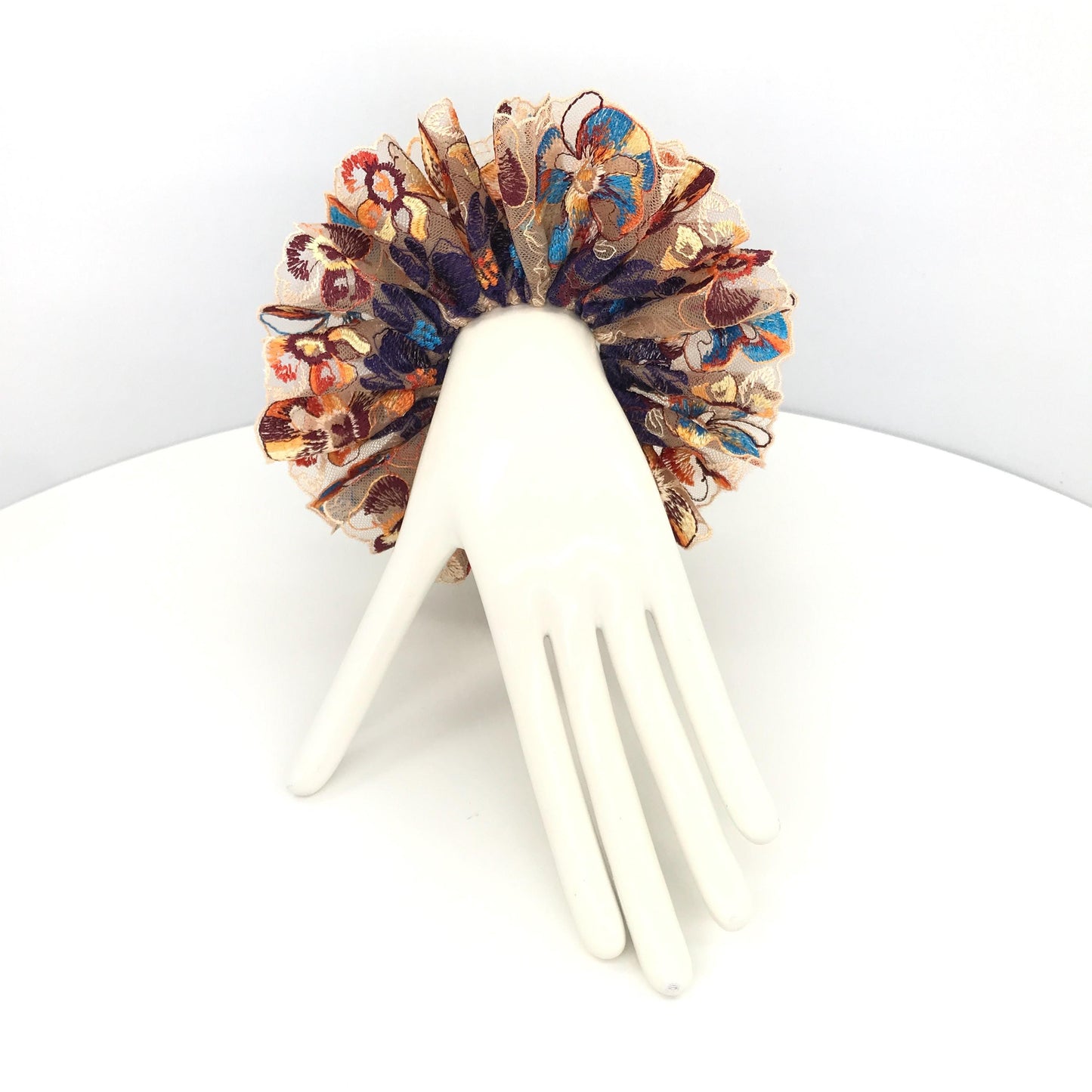 Gorgeous Scrunchies Floral Scrunchy Passionate Color Daily Party Bar Wear Trendy Hair Accessories Stylish Hair Ties Creative Ponytail Holder