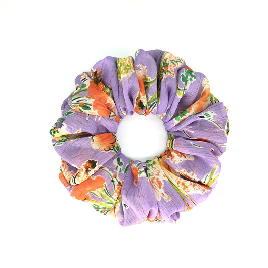 Fancy Scrunchies, Gorgeous Hair Accessories, Stylish Hair Ties, Amazing Hair Rings, Creative Ponytail Bun Holders in Charming Purple Color