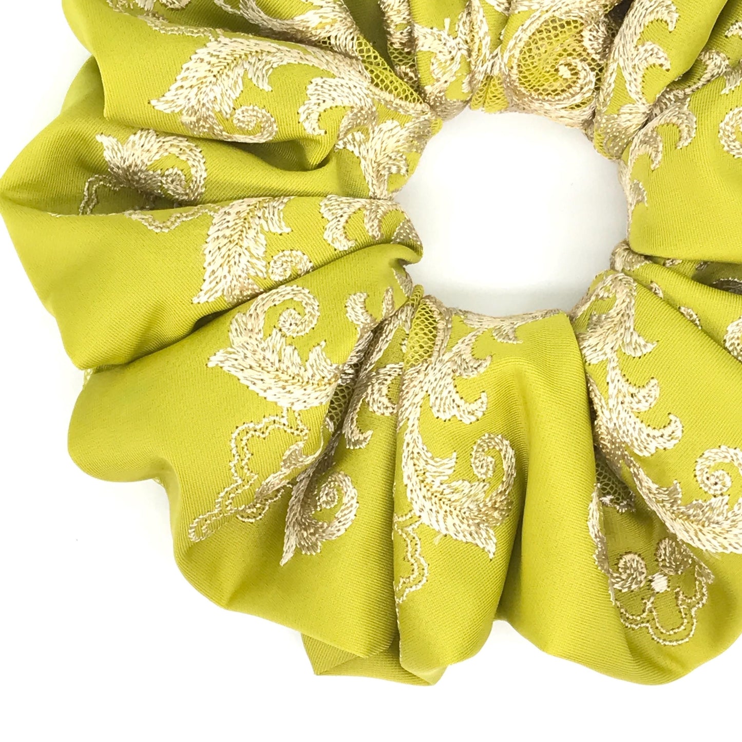 Floral Scrunchies Embroidered Scrunchy Passionate Colors Daily Wear Trendy Hair Accessories Stylish Hair Ties Creative Ponytail Holders