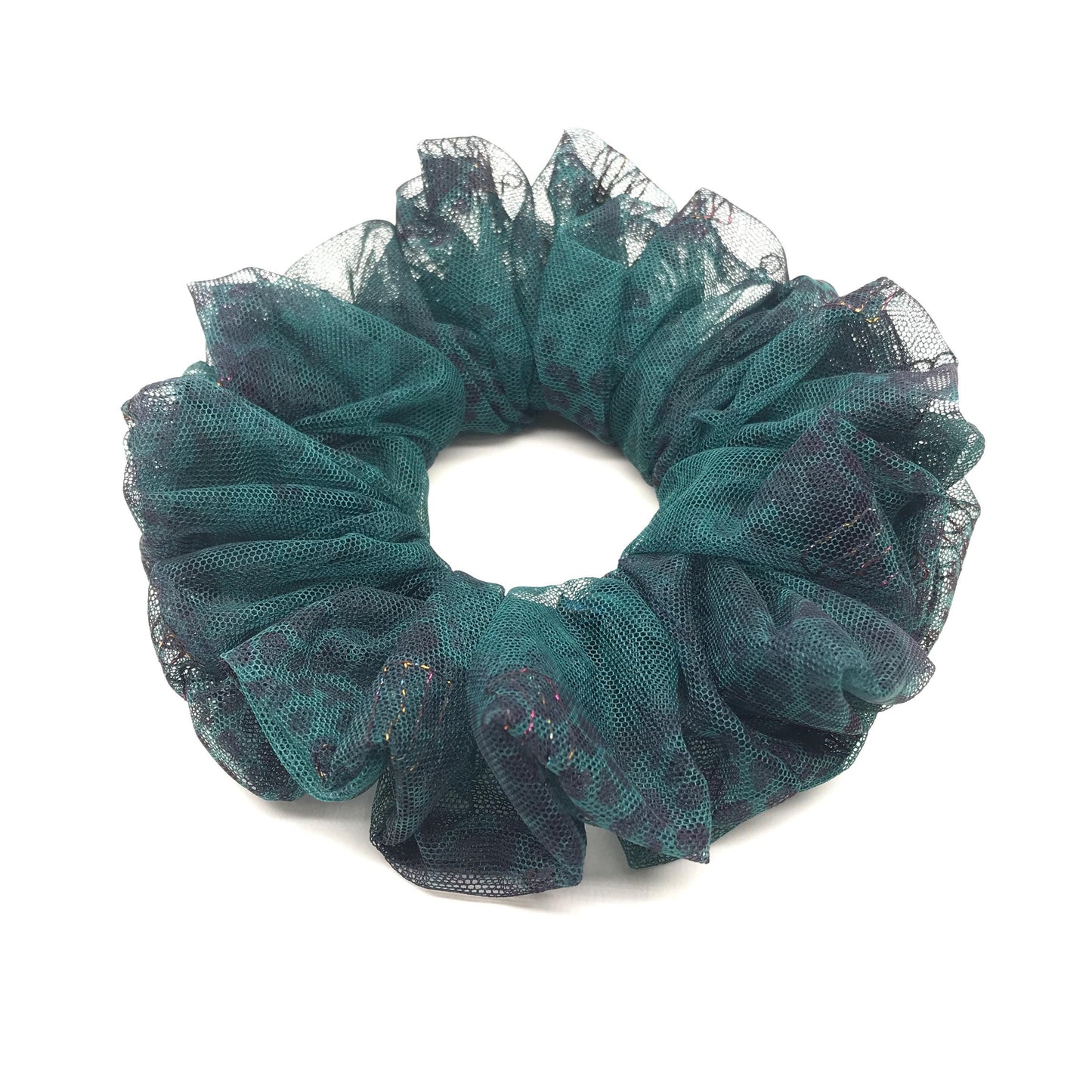 Floral Scrunchies Tull Scrunchy Passionate Colors Daily Wear Trendy Hair Accessories Stylish Hair Ties Creative Ponytail Holders 6in