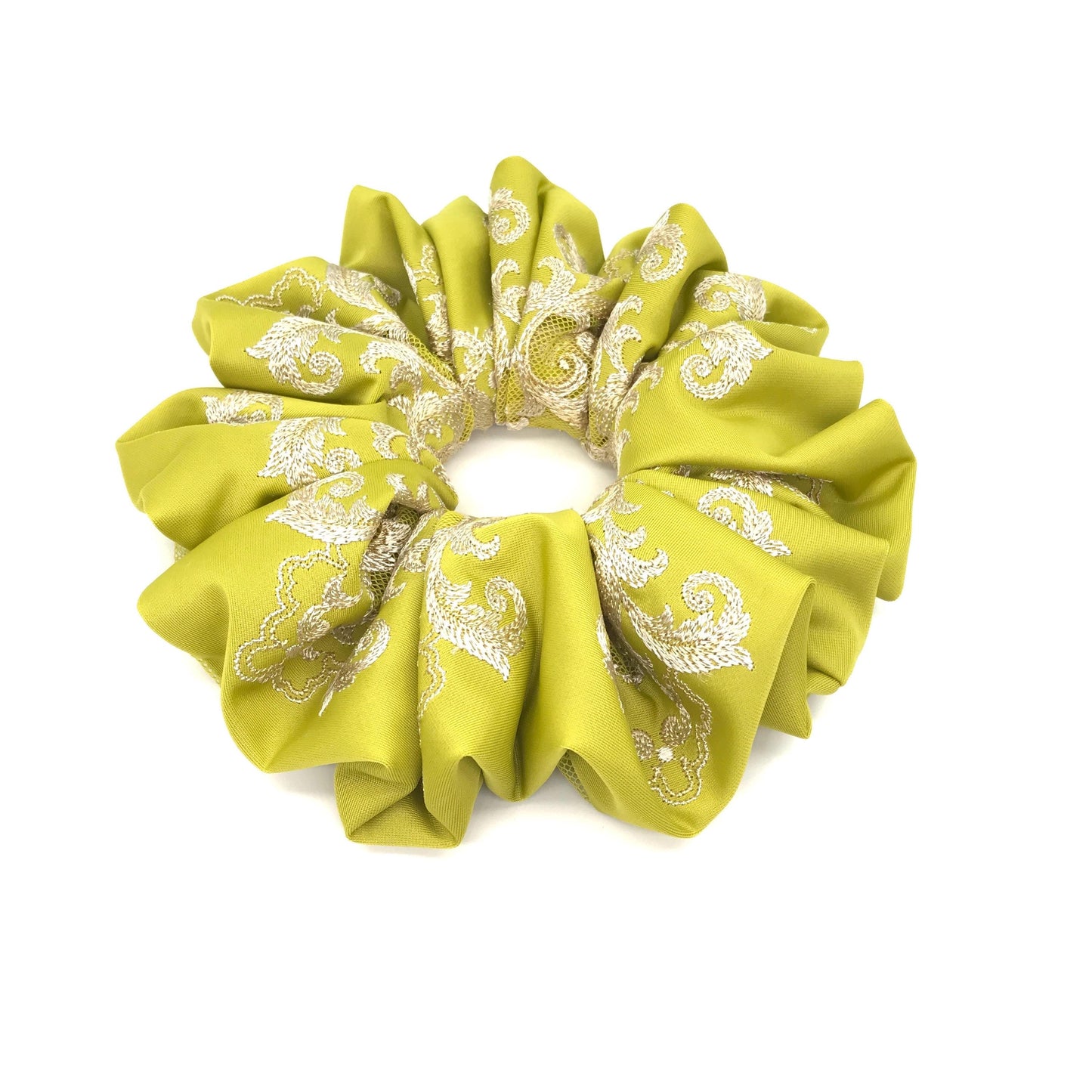 Floral Scrunchies Embroidered Scrunchy Passionate Colors Daily Wear Trendy Hair Accessories Stylish Hair Ties Creative Ponytail Holders
